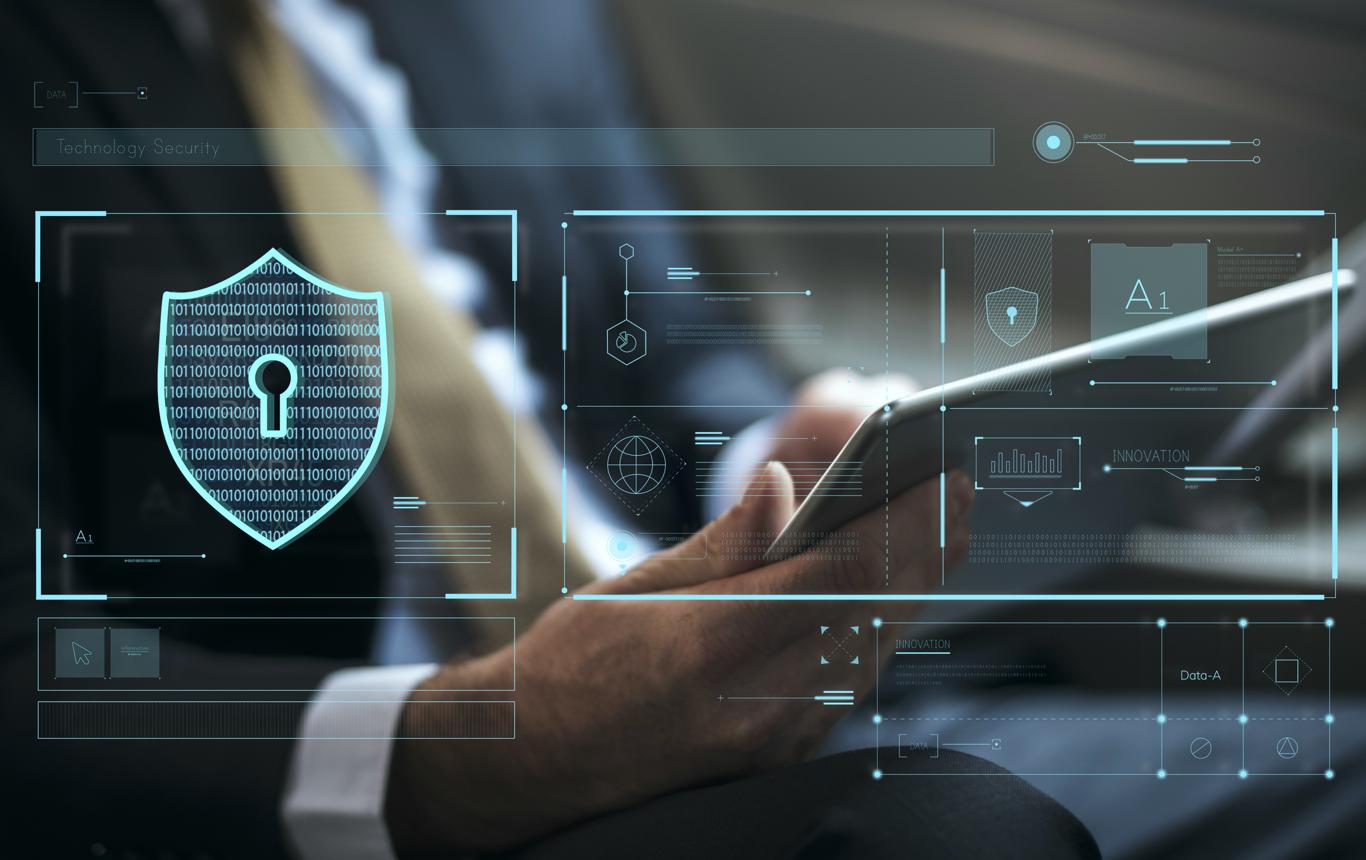 Digital security interface over a tablet